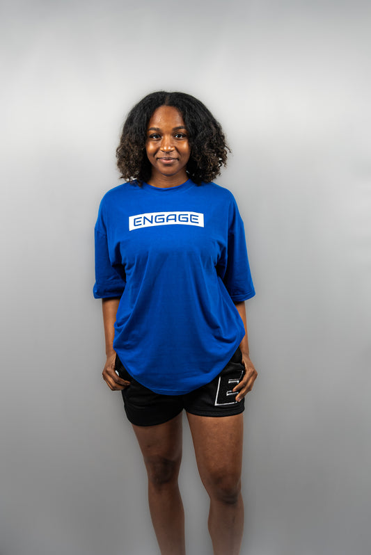 Essential Oversized Tee Royal Blue