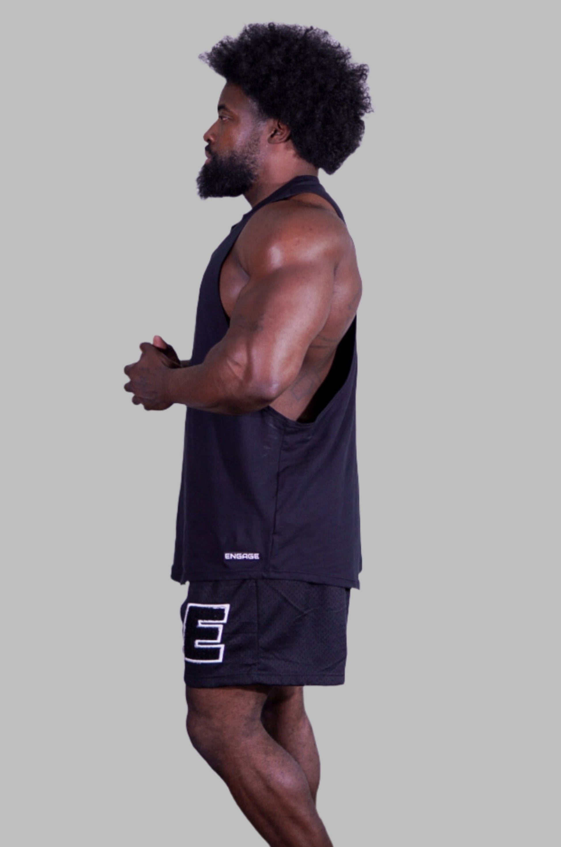 Sleeveless Black Panther Dri Fit T Shirt Vitality Drop Arm Tank
