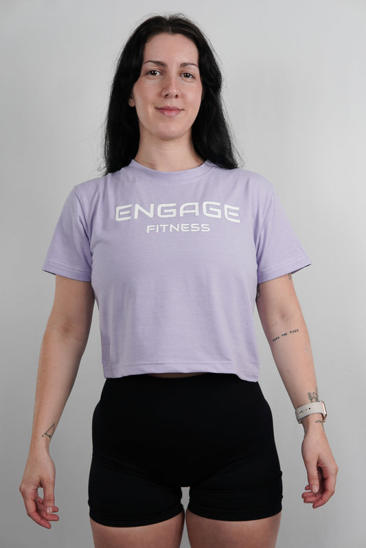 Female Cropped Tee Lavender