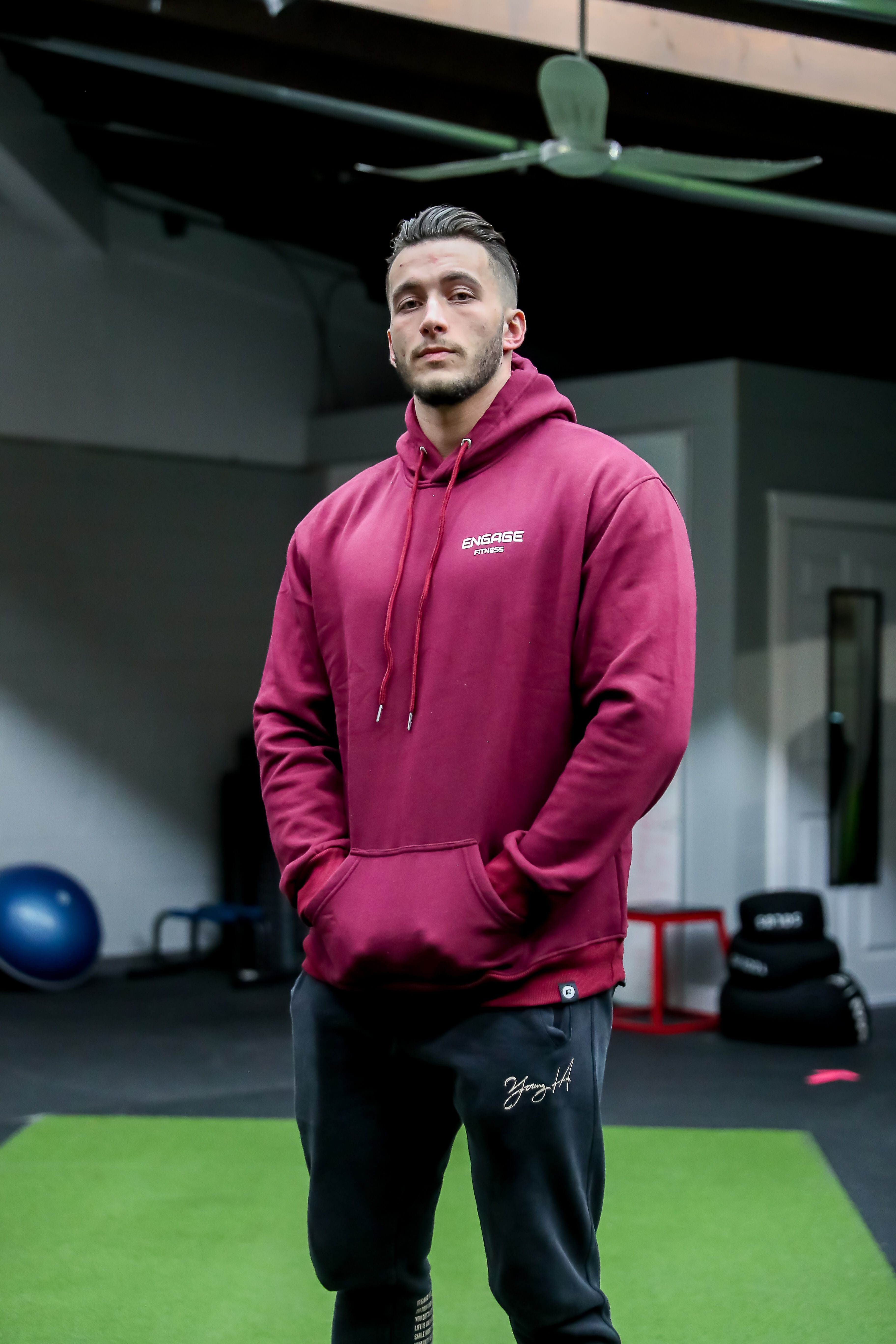 Maroon hot sale pink hoodie