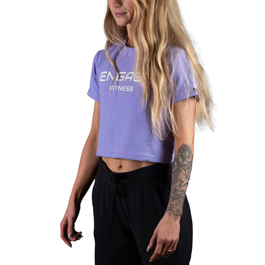 Female Cropped Tee Lavender